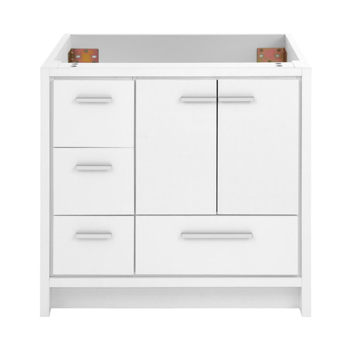 Swiss Madison SM-BV750W-C Virage 36 Freestanding, Bathroom Vanity in Glossy White - Cabinet Only