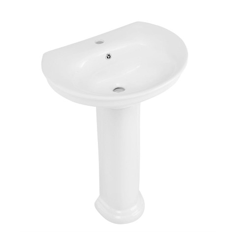 Swiss Madison SM-PS319 Santorini Two-Piece Pedestal Sink