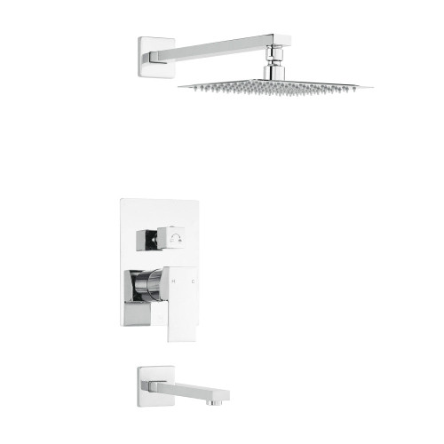 Swiss Madison SM-STF01C Concorde Single-Handle 1-Spray Tub and Shower Faucet - Chrome (Valve Included) Swiss Madison SM-STF01C Concorde Single-Handle 1-Spray Tub and Shower Faucet - Chrome (Valve Included)