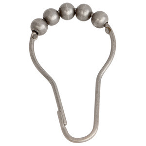 Kingston Brass SRCR128 Edenscape Roller Ball Shower Curtain Rings 12 Pcs/Set - Brushed Nickel