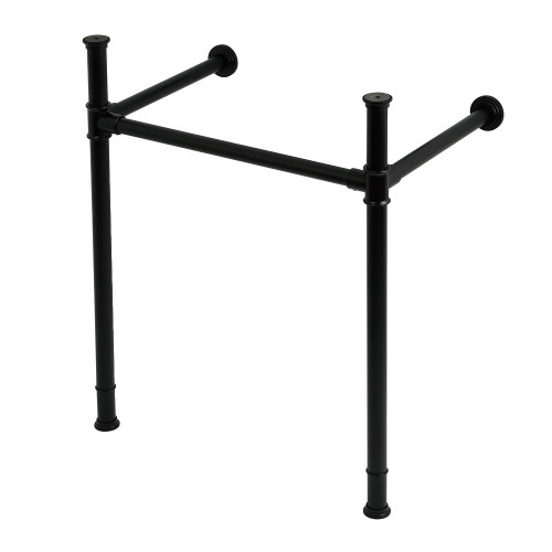 Kingston Brass Stainless Steel Console Sink Legs, Matte Black - VPB34250