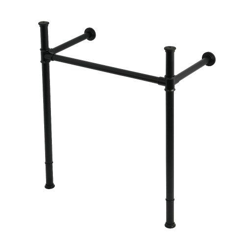 Kingston Brass Stainless Steel Console Sink Legs, Matte Black - VPB36280