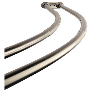 Kingston Brass CCD2178 Edenscape Adjustable 60"-72" Double Curved Stainless Shower Curtain Rod - Brushed Nickel