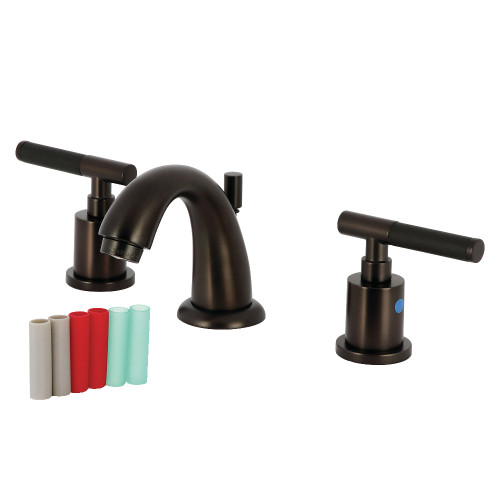 Kingston Brass Kaiser Widespread Bathroom Faucets with Pop-Up Drain, Oil Rubbed Bronze - KB8915CKL