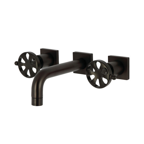 Kingston Brass Belknap Two-Handle Wall Mount Bathroom Faucet, Oil Rubbed Bronze - KS6125RX