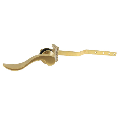 Kingston Brass NuWave Front Mount Toilet Tank Lever, Brushed Brass - KTDFL7