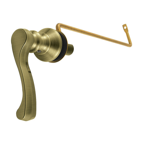 Kingston Brass French Side Mount Toilet Tank Lever, Antique Brass - KTFLS3