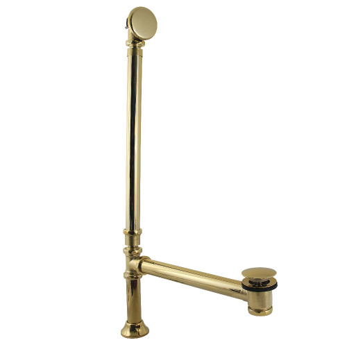 Kingston Brass Vintage Double Swivel Toe Touch Waste and Overflow, Polished Nickel - CC2712