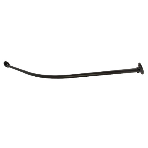 Kingston Brass Edenscape 72" Stainless Steel Single Curved Shower Curtain Rod, Oil Rubbed Bronze - CC7215