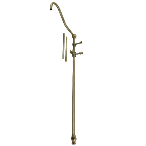 Kingston Brass Vintage 60-Inch Shower Riser with 17-Inch Shower Arm, Antique Brass - CCR6173