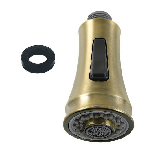 Kingston Brass Gourmet Scape 2-Function Pull-Down Kitchen Faucet Sprayer Head, Antique Brass - KDH8813