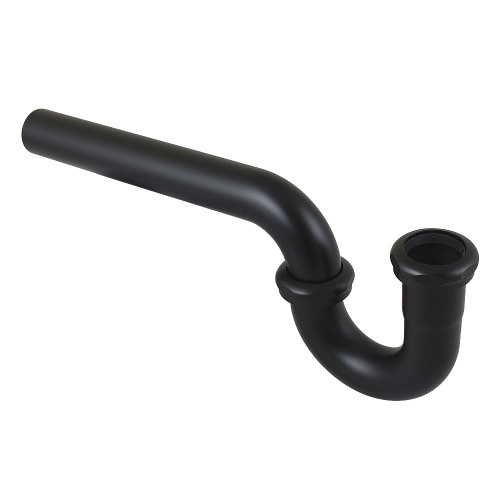 Kingston Brass 1-1/4" P-Trap without Flange, 12-7/8" Length, 18 Gauge, Matte Black - CC1180MB