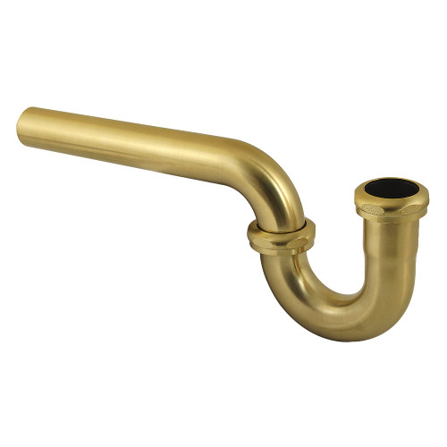 Kingston Brass 1-1/4" P-Trap without Flange, 12-7/8" Length, 18 Gauge, Brushed Brass - CC1187