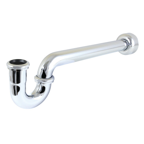 Kingston Brass 1-1/2" P-Trap with Box Flange, 19" Length, 18 Gauge, Polished Chrome - CC6121