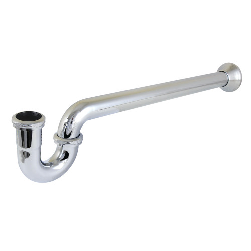 Kingston Brass 1-1/4" (or 1-1/2") x 1-1/2" P-Trap with Bell Flange, 24" Length, 18 Gauge, Polished Chrome - CC7241