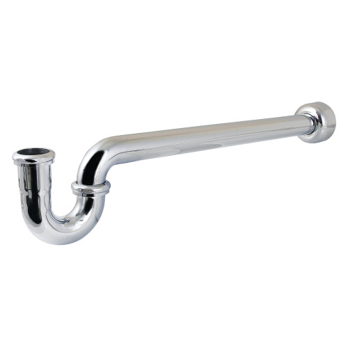 Kingston Brass 1-1/4" (or 1-1/2") x 1-1/2" P-Trap with Box Flange, 24" Length, 18 Gauge, Polished Chrome - CC9241