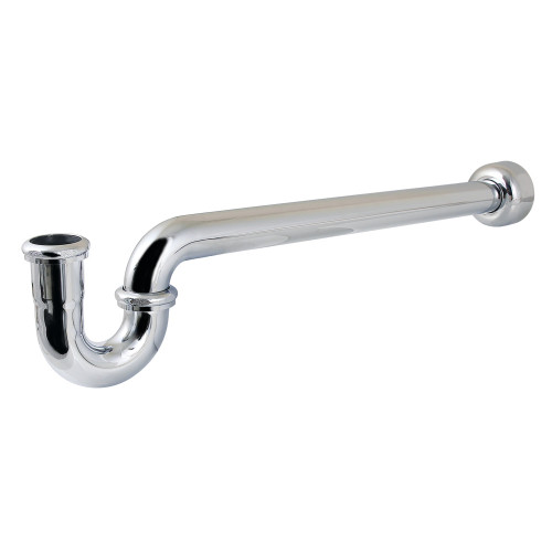 Kingston Brass 1-1/2" P-Trap with Box Flange, 24" Length, 18 Gauge, Polished Chrome - CC9121