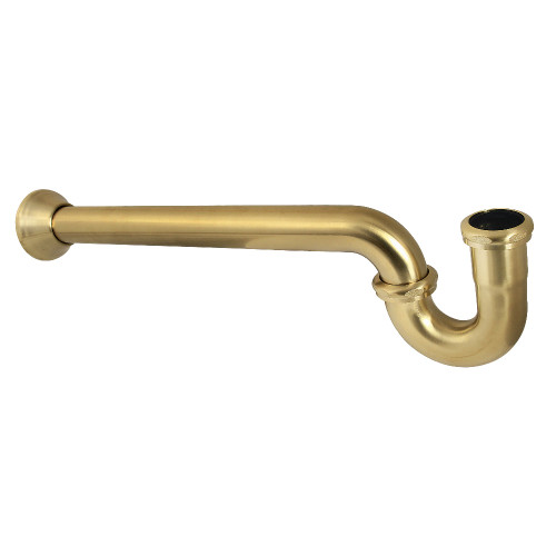 Kingston Brass 1-1/4" P-Trap with Bell Flange, 18" Length, 18 Gauge, Brushed Brass - CC5187