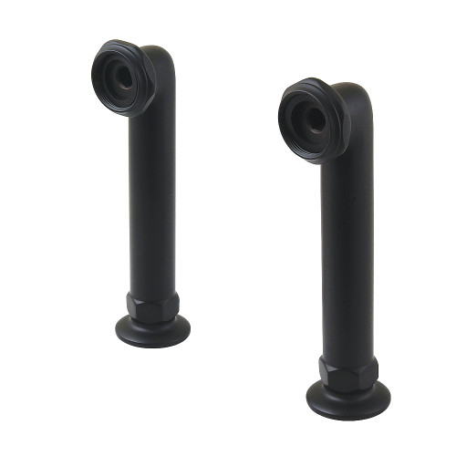 Kingston Brass Vintage 6-Inch Deck Mount Tub Faucet Riser, Matte Black - CC6RS0