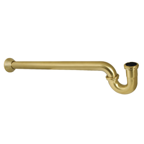 Kingston Brass 1-1/4" P-Trap with Bell Flange, 18" Length, 18 Gauge, Brushed Brass - CC7187