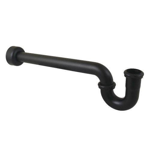 Kingston Brass 1-1/2" P-Trap with Box Flange, 19" Length, 18 Gauge, Matte Black - CC6120MB