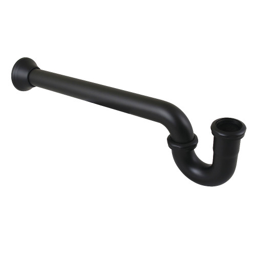 Kingston Brass 1-1/2" P-Trap with Bell Flange, 19" Length, 18 Gauge, Matte Black - CC5120MB