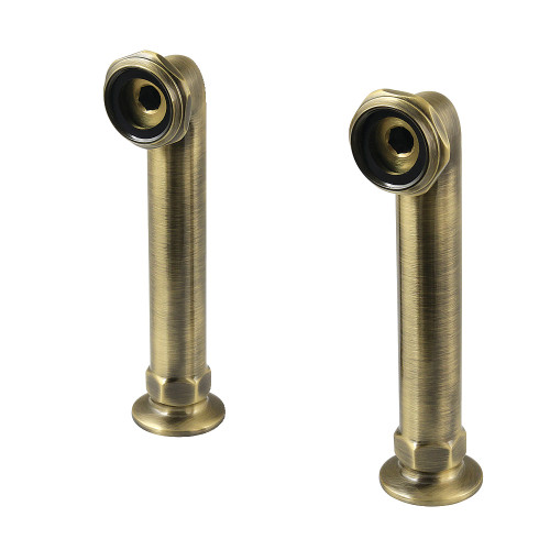 Kingston Brass Vintage 6-Inch Deck Mount Tub Faucet Riser, Antique Brass - CC6RS3