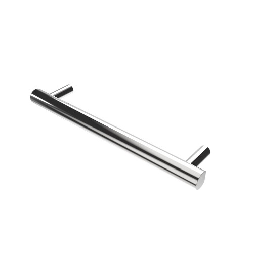 Amba Modello i Round Hardwired Single Bar Towel Warmer - 20" Long - 10 Watt - Polished Stainless - i20RO.P