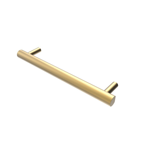 Amba Modello i Round Hardwired Single Bar Towel Warmer - 20" Long - 10 Watt - Satin Brass - i20RO.SB