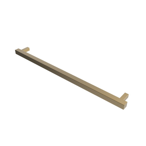 Amba Modello i Square 40" Hardwired Single Bar Towel Warmer - 40" Long - 20 Watt - Satin Brass - i40SQ.SB