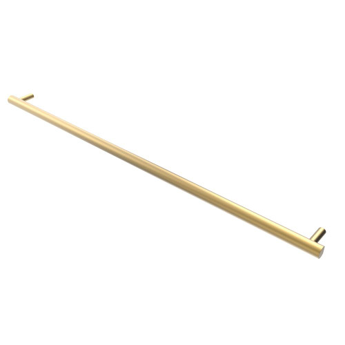 Amba i59RO.SB Modello i Round 59" Hardwired Single Bar Towel Warmer - Satin Brass - 59" Long - 30 Watt