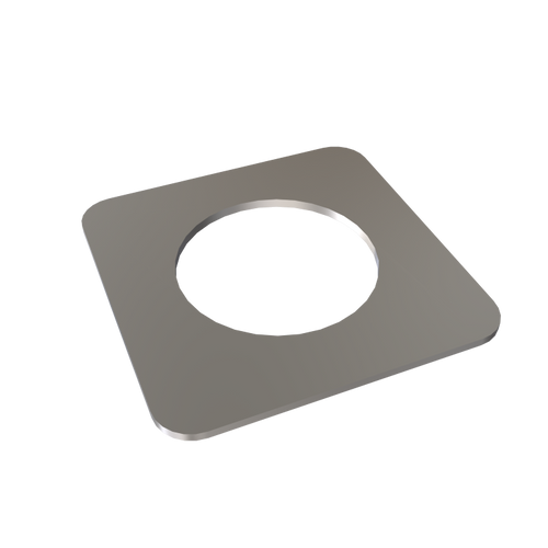 Amba AE-1S-B 1mm Square Spacer (qty. 2) for use with Quadro or Vega collections - Brushed