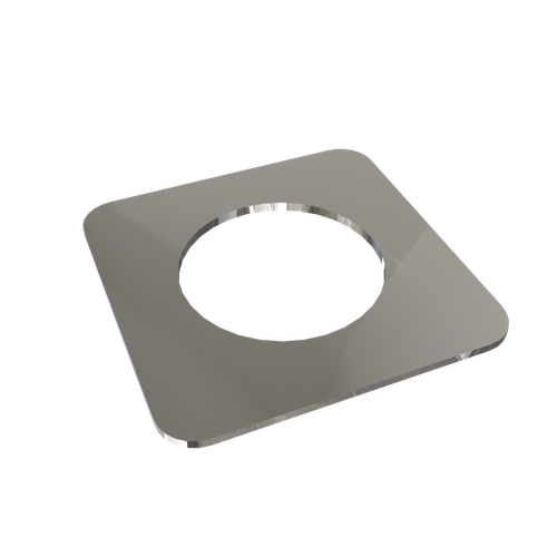 Amba 1mm Square Spacer (qty. 2) for use with Quadro or Vega collections - Polished Stainless - AE-1S-P