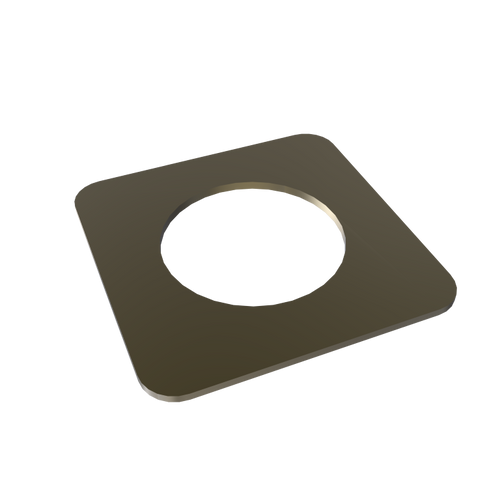 Amba AE-1S-BB 1mm Square Spacer (qty. 2) for use with Quadro or Vega collections - Brushed Bronze