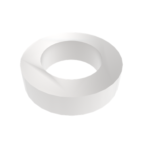 Amba 10mm Round Spacer (qty. 2) for use with Antus or Sirio collections - Brushed Stainless - AE-10R-B