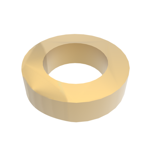 Amba AE-10R-SB 10mm Round Spacer (qty. 2) for use with Antus or Sirio collections - Satin Brass