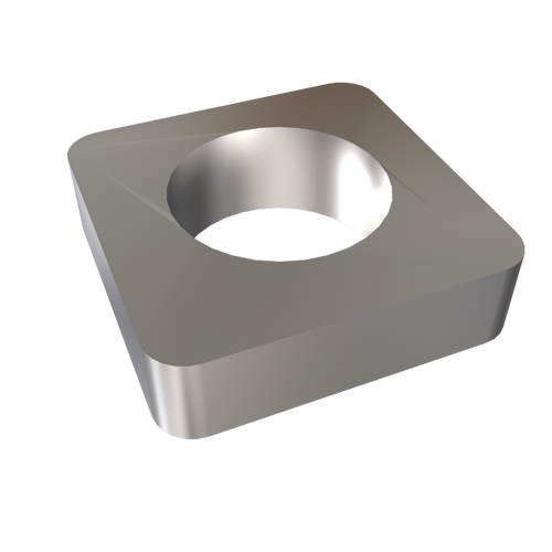 Amba AE-10S-B 10mm Square Spacer (qty. 2) for use with Quadro or Vega collections - Brushed