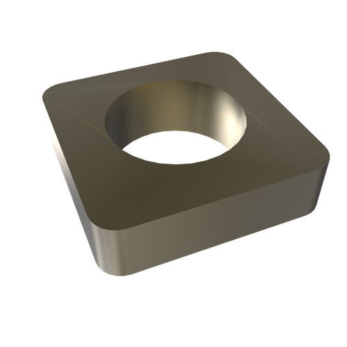 Amba 10mm Square Spacer (qty. 2) for use with Quadro or Vega collections - Brushed Bronze - AE-10S-BB
