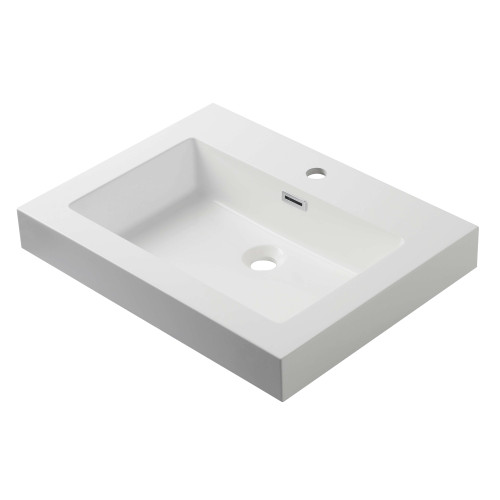 Blossom Acrylic Top-Mount Bathroom Vanity Sink & Counter Top 20" W x 18" D- White - A10 2018 25