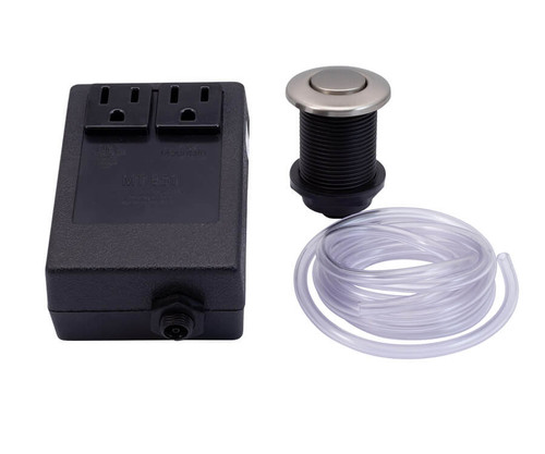 Mountain Plumbing Round "Classic" Waste Disposer Air Switch with Direct Plug-In - Gunmetal - MT951/GM