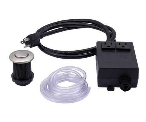 Mountain Plumbing Round "Classic" Waste Disposer Air Switch with Freedom Mount - Gunmetal - MT953/GM