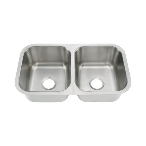 Oakland 31-1/2" X 18-1/8" Undermount Premium Stainless Steel 50/50 Double Bowl Kitchen Sink - KSU321899