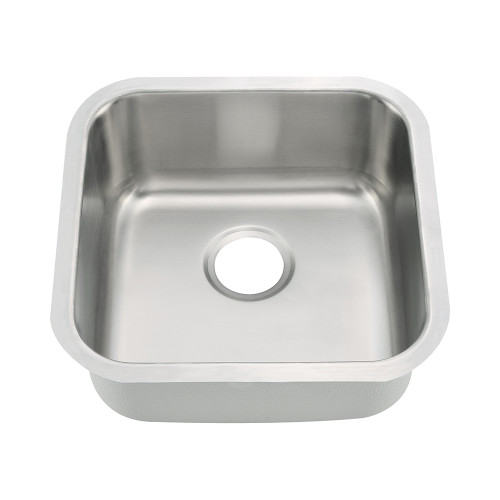 Oakland 18" X 18" Square Undermount Stainless Steel Single Bowl Kitchen Sink - KSU18188B