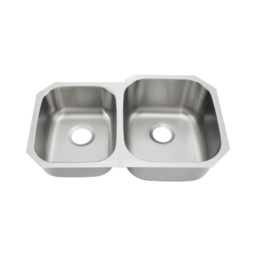 Oakland 32" X 20" Undermount Premium Stainless Steel 40/60 Double Bowls Kitchen Sink - KSU322079