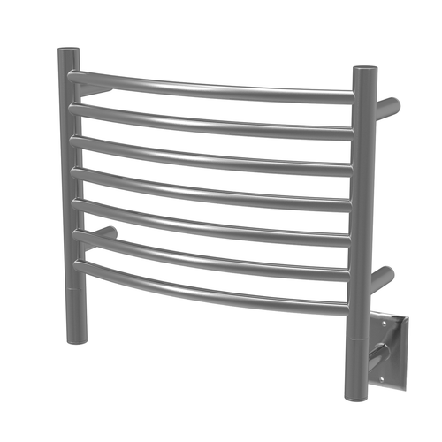 Amba Jeeves Model H Curved 16" Wide 7 Bar Hardwired Towel Warmer - Brushed - HCB-16