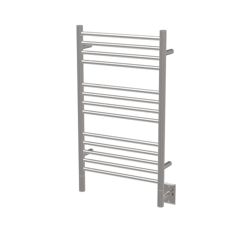 Amba Jeeves Model C Straight 12" Wide 13 Bar Hardwired Towel Warmer in Polished Stainless - CSP-12