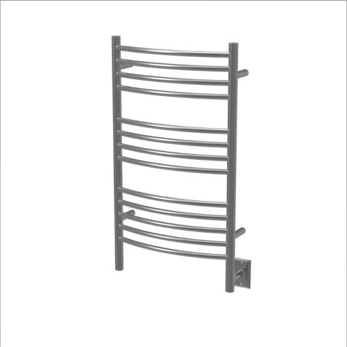 Amba Jeeves Model C Curved 16" Wide 13 Bar Hardwired Towel Warmer - Brushed - CCB-16