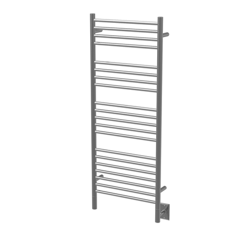 Amba Jeeves Model D Straight 16" Wide 20 Bar Hardwired Towel Warmer - Brushed - DSB-16