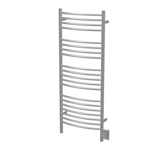 Amba Jeeves Model D Curved 16" Wide 20 Bar Hardwired Towel Warmer in Polished - DCP-16