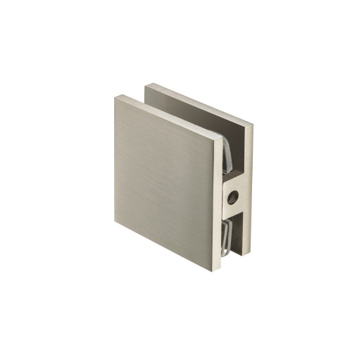 Flusso Hole In Glass Center Mount Glass Clamp in Brushed Nickel PVD - 10.FGC.4003BN